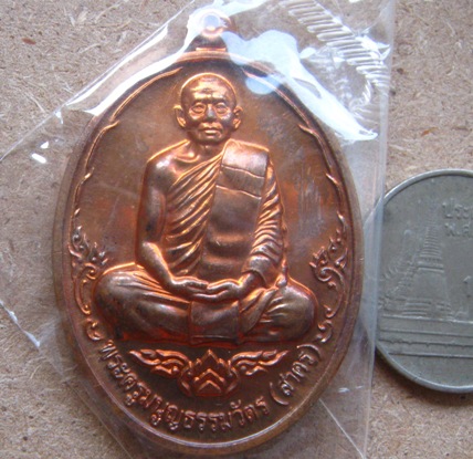 เหรียญบารมี53 หลวงพ่อสาคร วัดหนองกรับ จ ระยอง ปี2553หมายเลข762 เนื้อทองแดงผิวไฟ พร้อมกล่องเดิม