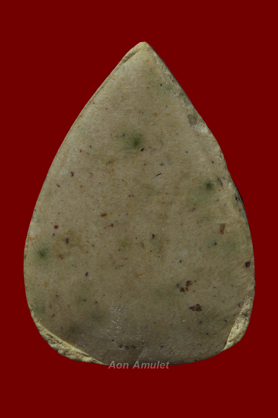 พระกลีบบัวเนื้อผงพุทธคุณ หลวงปู่บัว ถามโก วัดศรีบุรพาราม พศ.2534