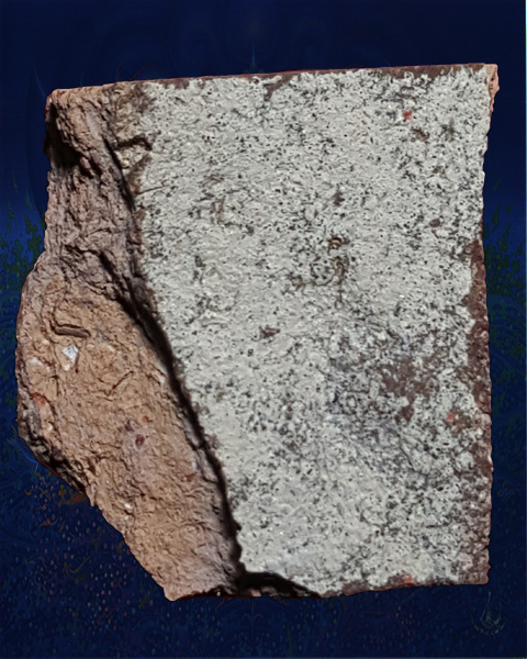 พระแผงนาดูนตัด พิมพ์นาคปรกจิ๋ว + ต้นไม้ หรือธรรมจักร  เนื้อหินมะขามเปียก