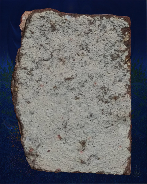 พระแผงนาดูลตัดเดี่ยวพิมพ์ ต้นไม้ หรือธรรมจักร   เนื้อมะขามเปียกนิยม 