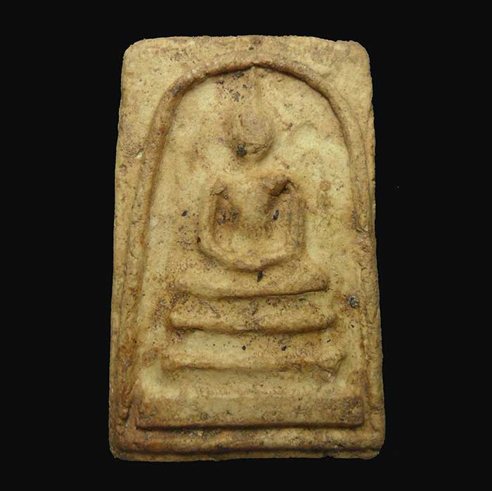 พระสมเด็จพิมพ์ใหญ่ หลวงปู่ลำภู ปี2502 พิมพ์ใหญ่(ล้อพิมพ์บางขุนพรหม) ลงกรุใต้ต้นโพธิ์ หลังเรียบ