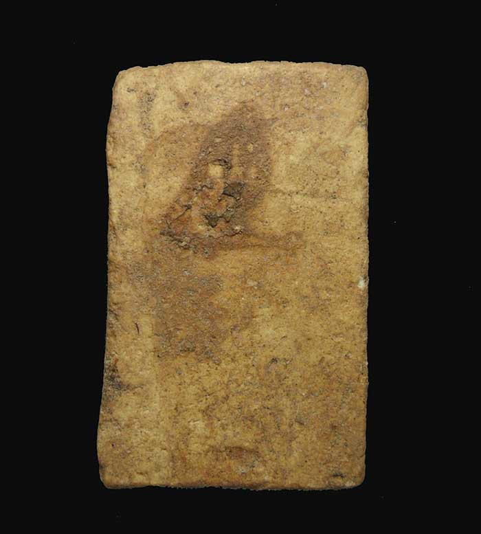 พระสมเด็จพิมพ์ฐานแซม หลวงปู่ลำภู วัดใหม่อมตรส เนื้อผง ลงกรุ