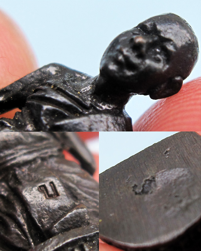 รูปหล่อลอยองค์ รุ่นแรก พ.ศ.๒๕๔๑ หลวงปู่บัว ถามโก วัดศรีบุรพาราม จ.ตราด พร้อมกล่องเดิมจากวัด