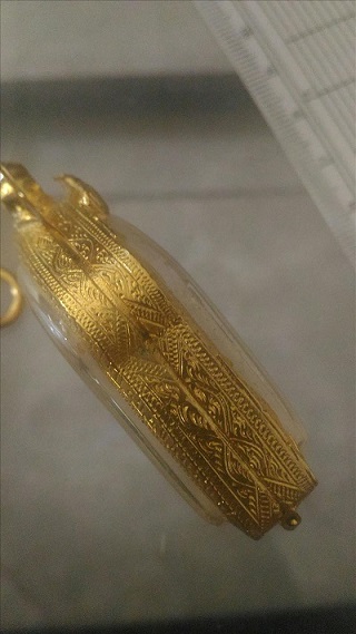 ตลับเงิน   ชุบทองแท้  ใส่พระขุนรแผนพรายกุมารพิมพ์ใหญ่   เคาะเดียว