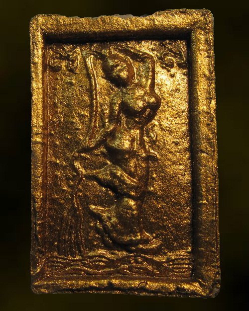 สวย ...พระสมเด็จแหวกม่าน พระแม่ธรณีบีบมวยผม ทาทอง วัดซับลำไย พิธีมหาสมปรารถ หลวงปู่หมุน ฐิตสีโล 