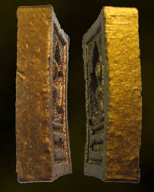 สวย ...พระสมเด็จแหวกม่าน พระแม่ธรณีบีบมวยผม ทาทอง วัดซับลำไย พิธีมหาสมปรารถ หลวงปู่หมุน ฐิตสีโล 