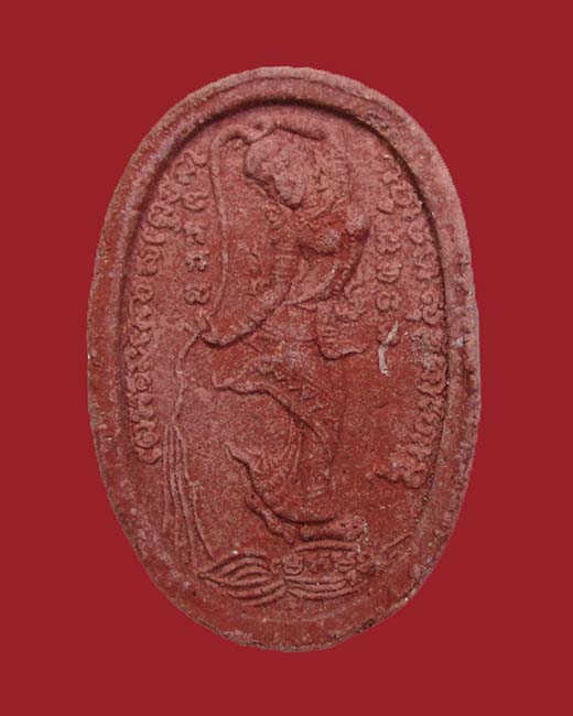 พระสีวลี หลังแม่ธรณีบีบมวยผม เนื้อผงชมพูนุช หลวงปู่หมุน เมตตาปลุกเสก วัดซับลำใย ปี 2543 # 1