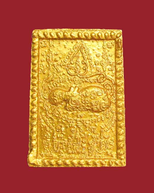 พระผงเพชรพญาธร ทาทอง หลวงปู่หมุน วัดบ้านจาน ปลุกเสก ออกวัดซับลำใย ปี2543 # 2