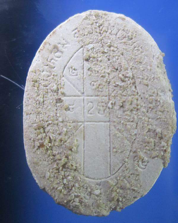 พระผงดวงเศรษฐี หลวงปู่หมุน พิเศษสุดๆจีวร+ชานหมาก+เกษา พร้อมบัตรรับรองพระแท้