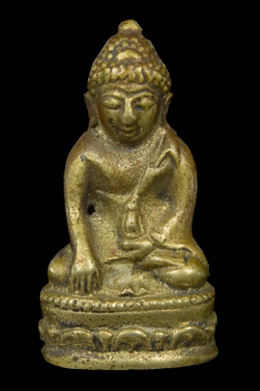 พระกริ่งบัวรอบใหญ่ท่านเจ้าคุณนรฯ ปี2512 เนื้อทองผสม ออกที่วัดวังกระโจม จ.นครนายก มาพร้อมบัตรรับรอง