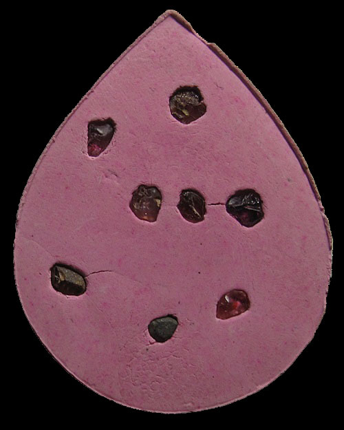 พระพิฆเนศ "เนื้อผงชมภูนุช ฝัฃพลอย" หลวงปู่หมุน ฐิตสีโล วัดบ้านจาน ปลุกเสก ออกวั ดซับลำใย ปี 2543 