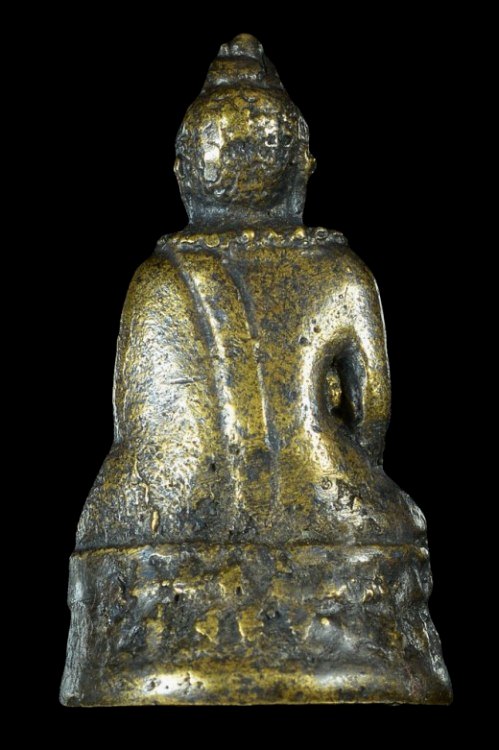 พระกริ่งสวนเต่า (ไกลปืนเที่ยง) รุ่นสอง ปี2481 เนื้อทองเหลือง วัดทองธรรมชาติ กรุงเทพฯ 