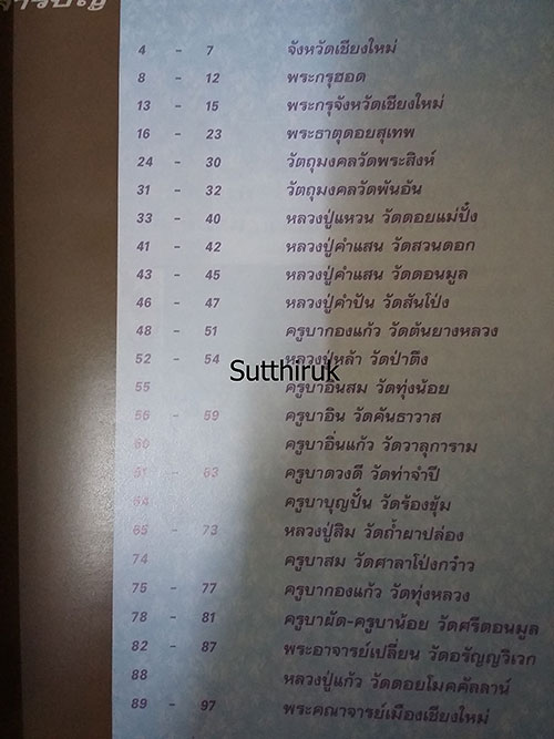 หนังสือ พระเครื่องยอดนิยมประจำจังหวัด เชียงใหม่
