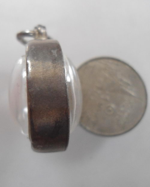 " เหรียญพระปิดตา หลวงพ่อสิน วัดระหารใหญ่ ปี 2537 ตอกโค๊ต เลี่ยมเงินสวยงามครับ "