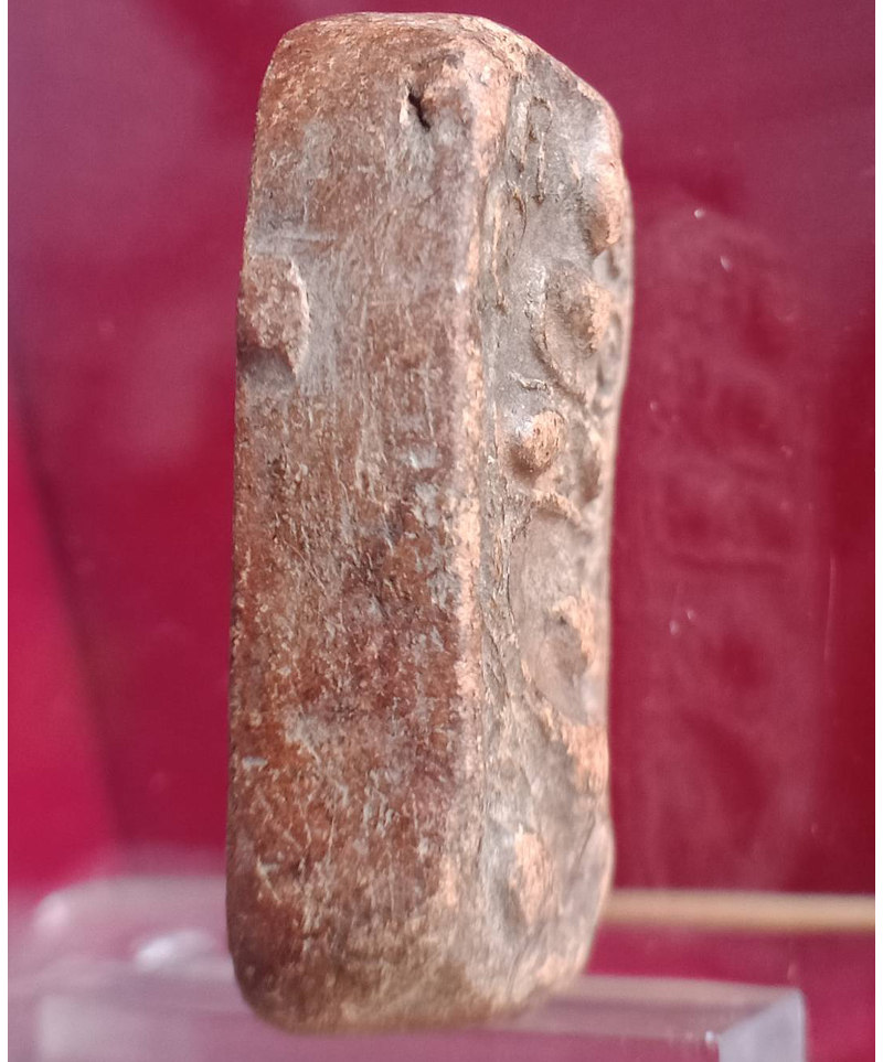 พระเครื่องเนื้อดิน พิมพ์ทรงหนุมาน - ฝังกริ่ง(แม่เหล็กแรงดูดสูง สามารถดูดติด)