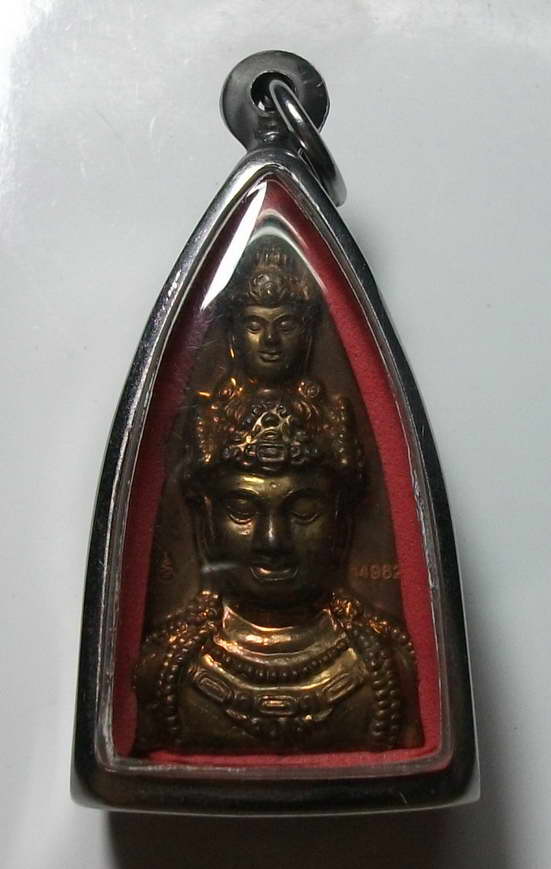 จตุคามรามเทพ รุ่น สมบัติจักรพรรดิ์ เศียรองค์พ่อ พิมพ์ใหญ่ เนื้อทองแดง หมายเลข 14962