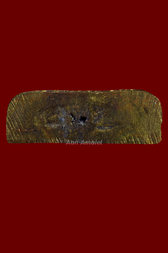 พระรูปเหมือนหลังเรียบเนื้อทองระฆัง รุ่น ที่ระลึกงานยกช่อฟ้า หลวงปู่บัว ถามโก วัดศรีบุรพาราม พศ.2555