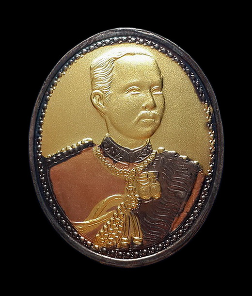 เหรียญรัชกาลที่ 5 วัดอัมพวัน กรุงเทพฯ หลังเจดีย์พุทธคยา ปี38 