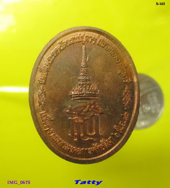 เหรียญพระพุทธ วัดศรีวิศาลวาจา นครปฐม หลัง สธ