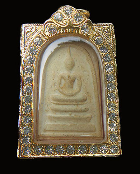 Champion !! สมเด็จวัดระฆัง 118 ปี พร้อมกรอบล้อมพลอย + บัตร สวยสุด ๆ