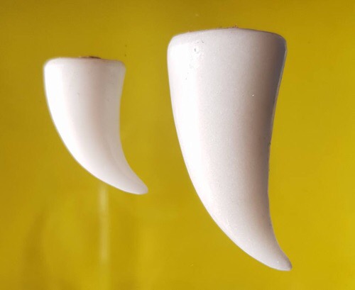 เขียวหนุมานหินหยกขาวอุดผงพรายกุมาร