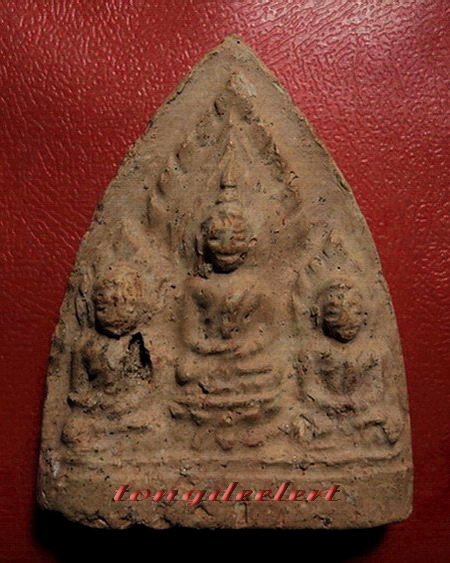 พระตรีกายเนื้อดินเผา (พระสาม) หลวงพ่อแดง วัดทุ่งคอก จ.สุพรรณบุรี