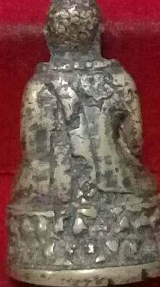 พระกริ่งสวนเต่า (ไกลปืนเที่ยง) รุ่นสอง ปี2481 เนื้อทองเหลือง วัดทองธรรมชาติ กรุงเทพฯ