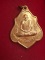 เหรียญโลห์หลังหนุมานเชิญธง หลวงพ่อกวย วัดโฆสิตารามรุ่นแรงครู ปี60เนื้อทองแดงชนวนปัดเงา 