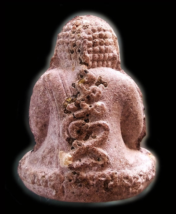 พระปิดตารวยทันใจ หลวงปู่หมุน เนื้อผงกสิน ผสม ผงเหล็ก น้ำพี้โรย ตอก 2 โค๊ด สวยมาก คมชัด