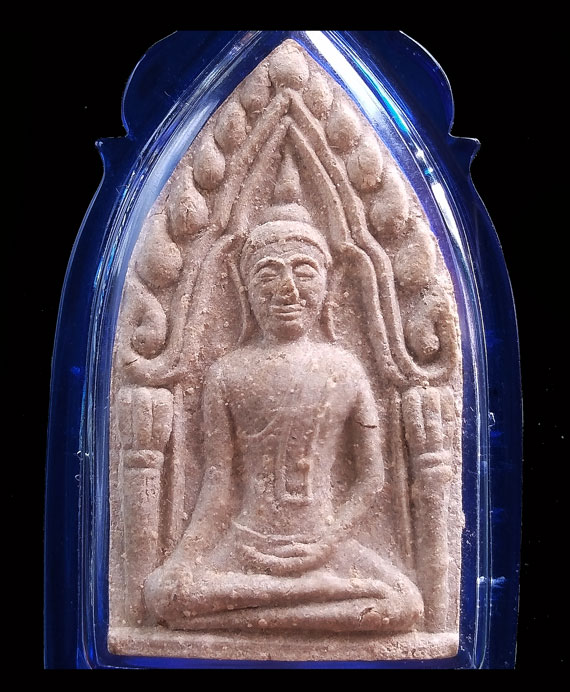 พระขุนแผนหลวงปู่หมุน ฐิตสีโล รุ่นแรกพิธีเจริญลาภ ปี42 สภาพสวย เนื้อเทาๆไม่มีเทาะ