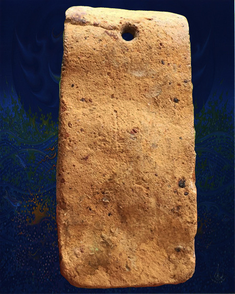 พระแผงนาดูนตัดสี่พิมพ์ประภามณทลใหญ่ เนื้อเหลืองมันปู กรุเก่าปี 22