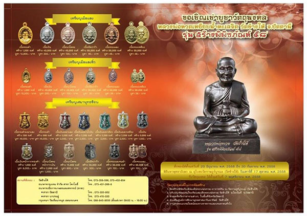  เหรียญเม็ดแตง รุ่น สร้างพิพิธภัณท์ (( พิมพ์หน้าผากสี่เส้นนิยม )) หลวงปู่ทวด วัดช้างให้ จ.ปัตตานี  