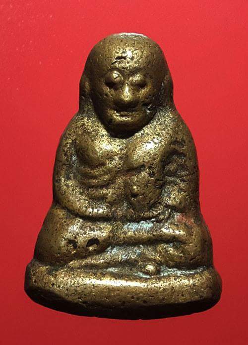 รูปหล่อหลวงพ่อเงิน พิมพ์ขี้ตา วัดทุ่งน้อย ยุคต้น เนื้อสวยตามสภาพ