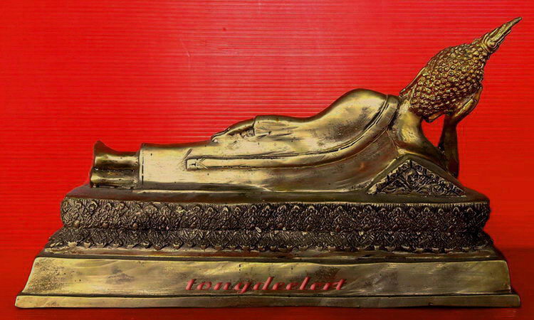 พระบูชาปางไสยาสน์ (พระประจำวันอังคาร) เนื้อโลหะค่ะ