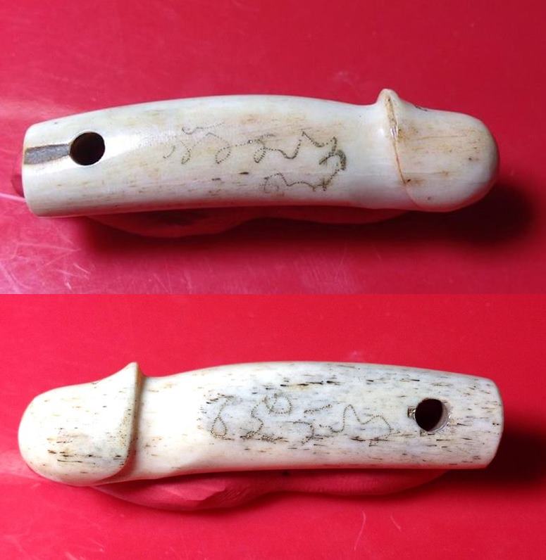 ของหายาก...ปลัดขิก กระดูกช้าง ตัวใหญ่ ขนาดความยาว 2 นิ้ว ปี 2553 จารมือ ตอก 2โค๊ต หลวงพ่อสาคร วัดหนอ