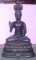 พระบูชาเศรษฐีนวโกฎิ เนื้อโลหะรมดำ หน้าตัก 5 นิ้ว ฐาน 7 นิ้ว สูง 11 นิ้วครึ่ง