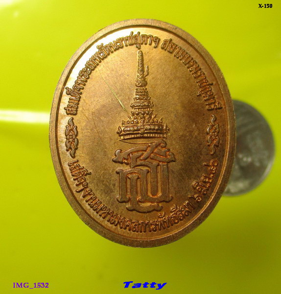 เหรียญพระพุทธ วัดศรีวิศาลวาจา นครปฐม หลัง สธ