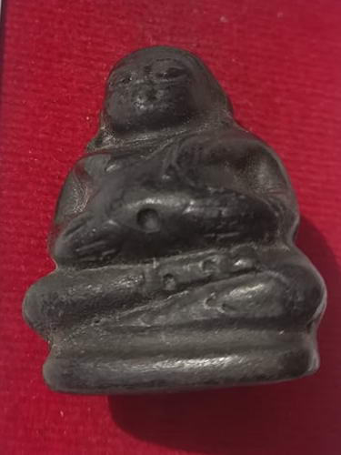 พระสังกัจจาย หลวงพ่อกวย วัดโฆสิตาราม เนื้อผงใบลาน มีกริ่ง(กริ่งดัง)#4