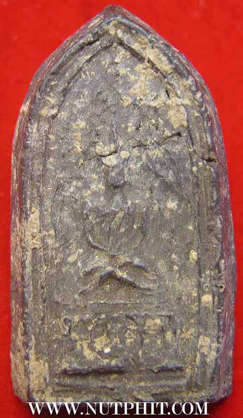 พระกรุวัดชนะสงคราม พิมพ์ซุ้มเถาวัลย์ เนื้อดิน+บัตรรับรองพระแท้*146