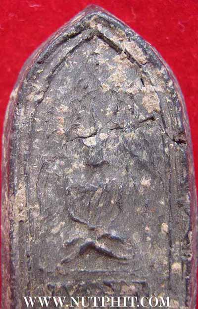 พระกรุวัดชนะสงคราม พิมพ์ซุ้มเถาวัลย์ เนื้อดิน+บัตรรับรองพระแท้*146