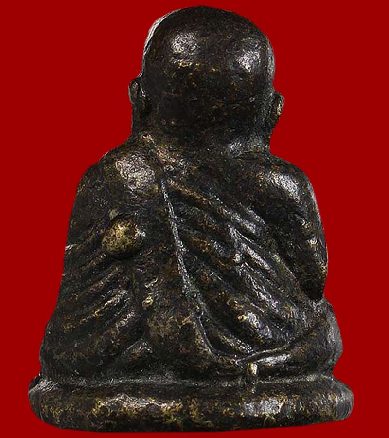 รูปหล่อ หลวงพ่อเงิน วัดบางคลาน รุ่นปืนแตก พิมพ์ ไตรมาส วัดคงคาราม อ.โพทะเล จ.พิจิตร 