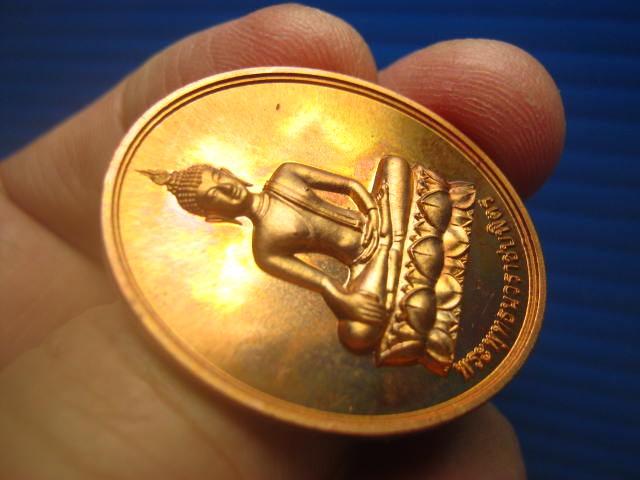 เหรียญพระพุทธนวราชบพิตร หลัง ภปร วัดตรีทศเทพ ปี 2554 ตอกโค้ด