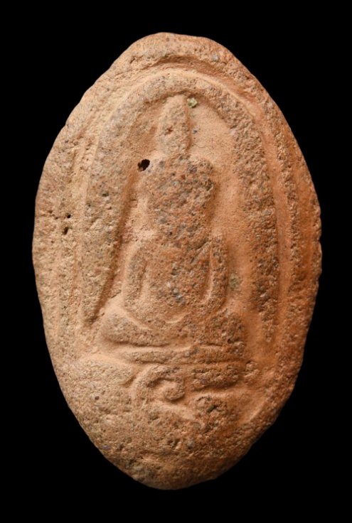 พระกรุวัดจุฬามณี พิมพ์หน้าฤาษีหลังนาง เนื้อดิน จ.พิษณุโลก