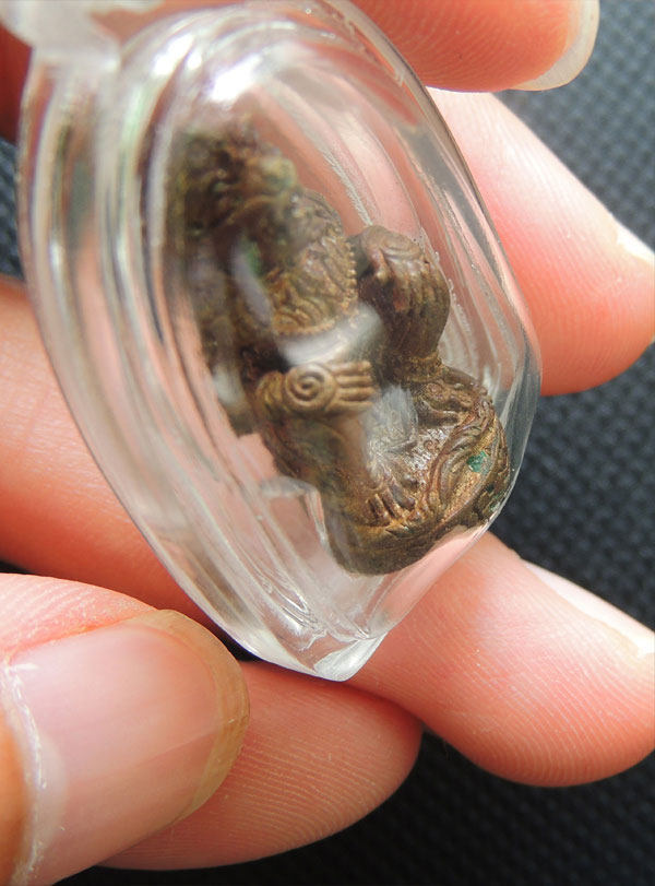 หนุมาน รุ่นแรก หลวงพ่อสาคร +++ โค๊ต นะ...ดูง่ายตาเปล่า...อุดผงพรายกุมาร +++