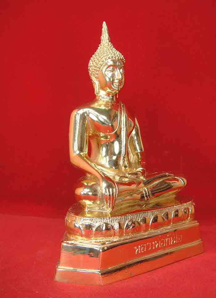 พระบูชา หลวงพ่อทันใจ ขนาดหน้าตัก 5 นิ้ว เนื้อทองเหลืองขัดเงา