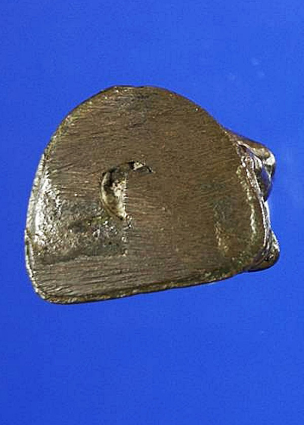 รูปหล่อสมเด็จพุฒาจารย์โต พรหมรังสี วัดใหม่อมตรส (วัดบางขุนพร หม) ปี2517 พิมพ์เล็ก เนื้อนวโลหะ