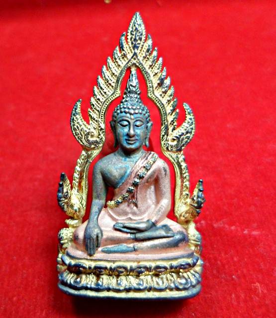 กริ่งพระพุทธชินราชมหาลาภเนื้อลงยาทราย2540หมายเลข9250พร้อมกล่องเดิม
