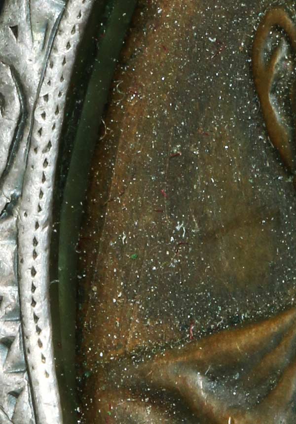 เหรียญหน้าตรงท่านเจ้าคุณนรฯ บล็อคนิยม ปี 2513 เนื้อทองแดง วัดเทพศิรินทร์ กรุงเทพฯ มีเลี่ยมเงินและมีพ