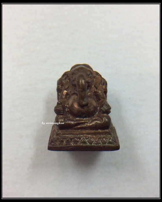 พระพิฆเนศ รุ่นพ่อให้ 80 ศาลเจ้าพ่อหลักเมืองพระประแดง เนื้อนวโลหะ ปี51 กล่องเดิม