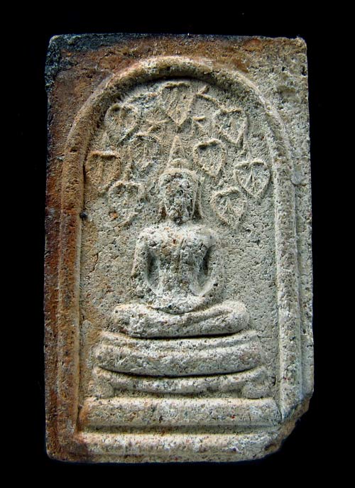 สมเด็จปรกโพธิ์ 9ใบหลังแม่พระธรณี เนื้อทราย หลวงปู่หมุน ปลุกเสก 5พิธี วัดซับลำใย